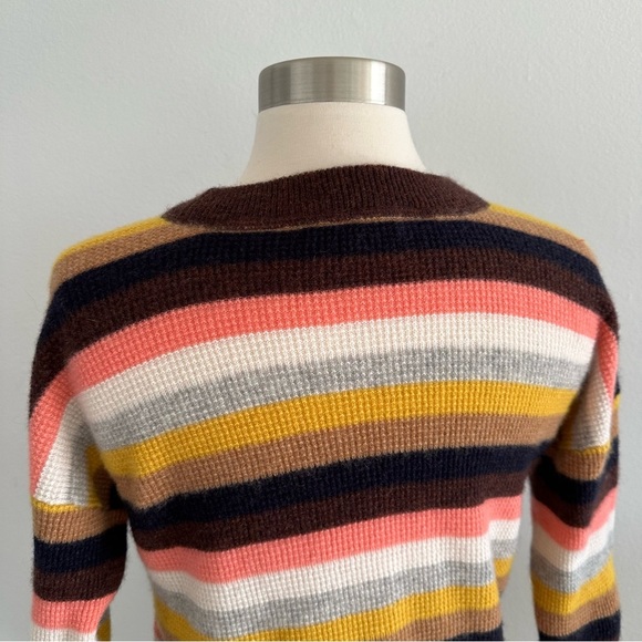 Madewell 100% Cashmere Sweater Reedham Stripe XS - Picture 10 of 10